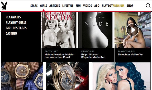 Playboy Homepage