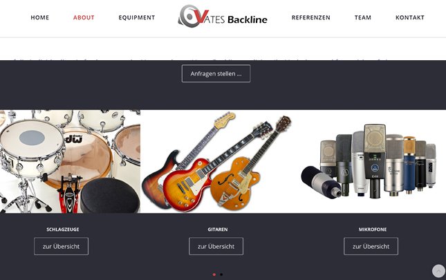 vates-backline-equipment Projektseite von website-seo