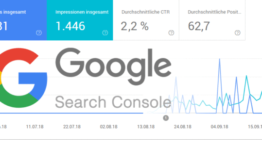 Google Search Console Dashboard